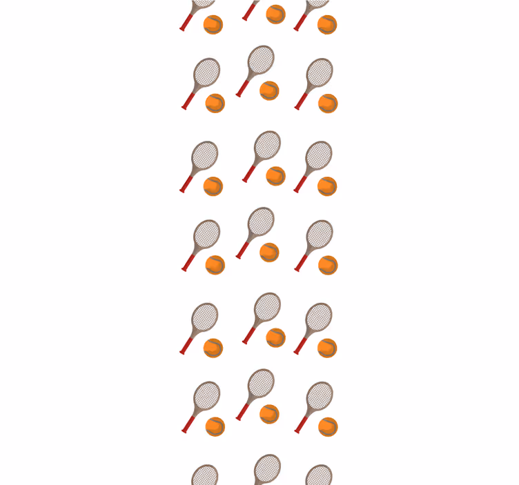 Papier peint chambre ado inspiré du tennis - TenStickers