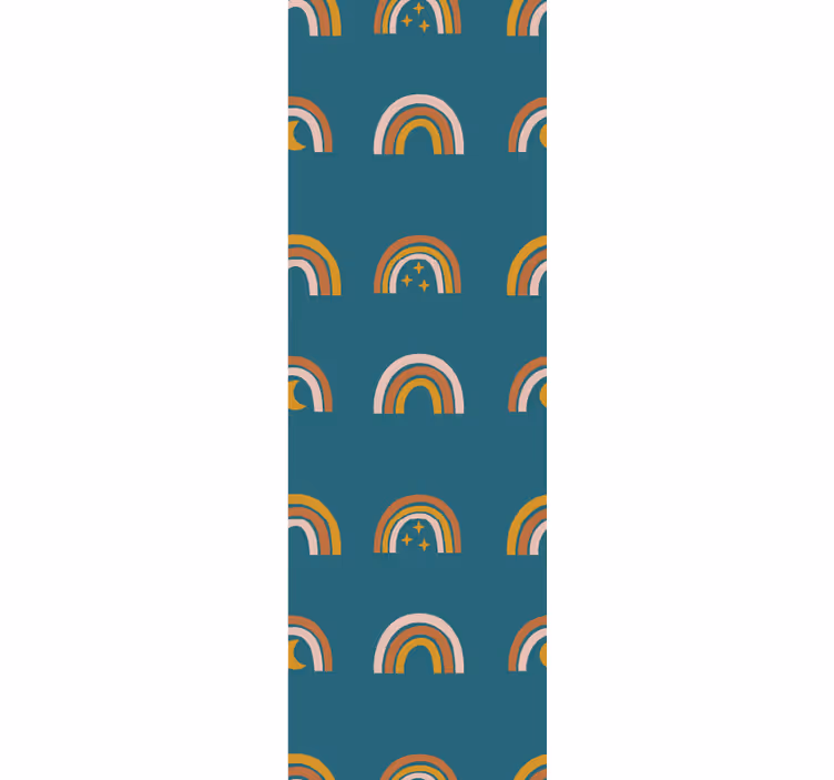 Papier peint enfant Arc-en-ciel mystique joli - TenStickers
