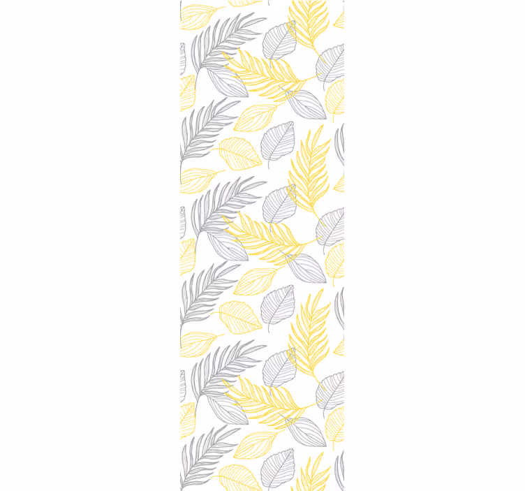 Papier peint feuilles motif botanique feuillu - TenStickers