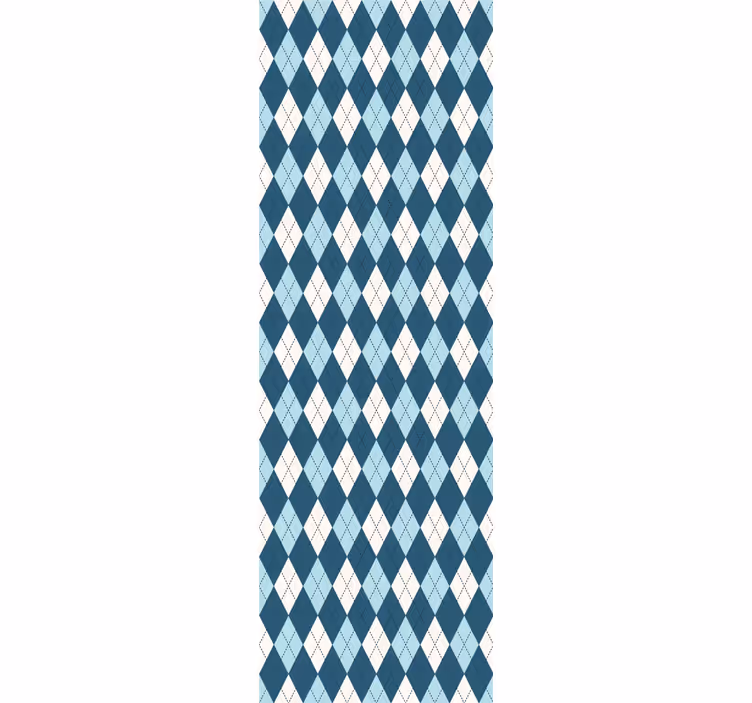 Papier peint géometrique arlequin de diamant - TenStickers