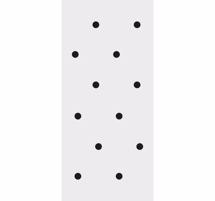 Papier peint design Points noirs de style nordique - TenStickers