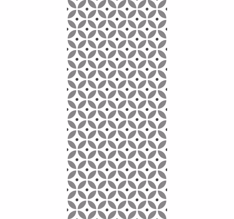 Papier peint géometrique motif de pétale géométrique - TenStickers