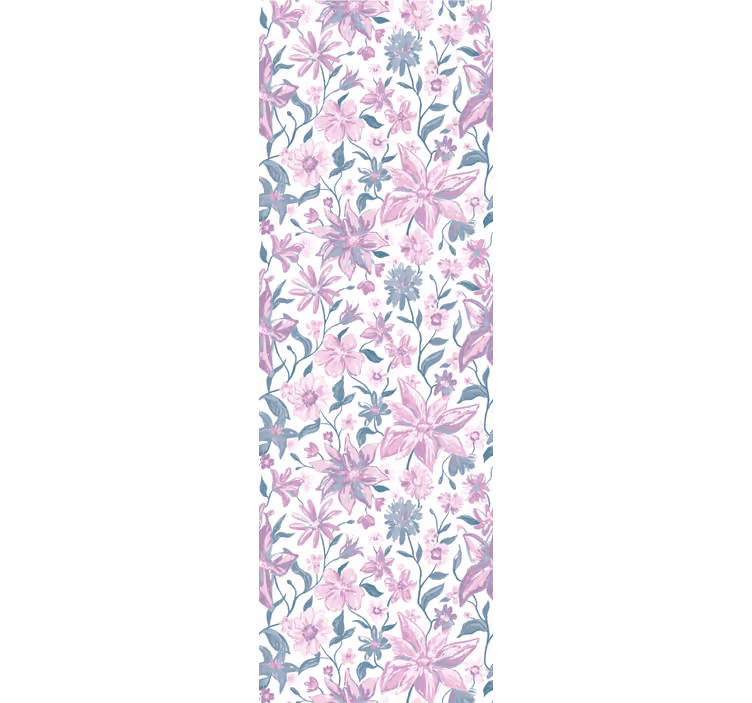 Papier peint floral ambiance chambre fleurie - TenStickers