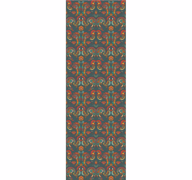 Papier peint ornemental motif ornemental baroque - TenStickers