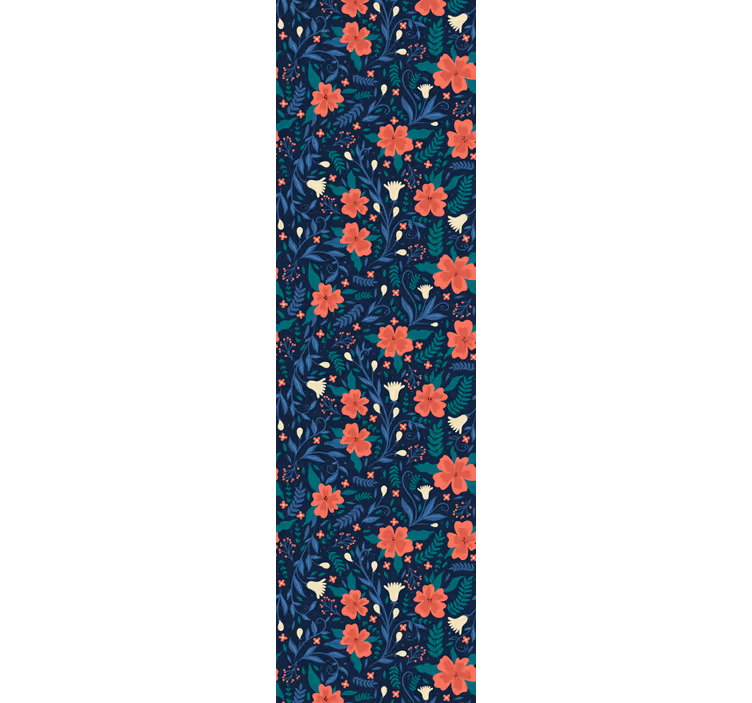 Papier peint floral imprimé botanique floral - TenStickers