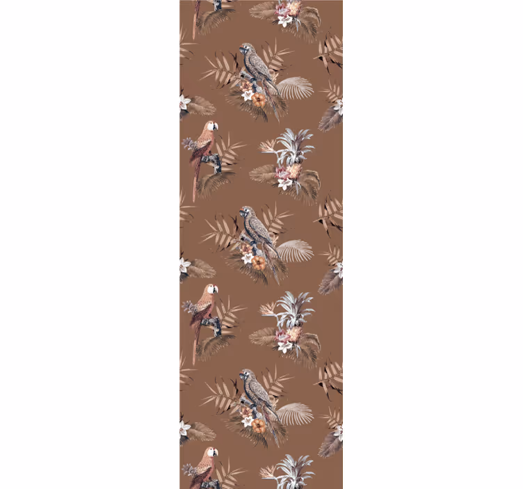 Papier peint oiseaux motif d'oiseaux tropicaux - TenStickers