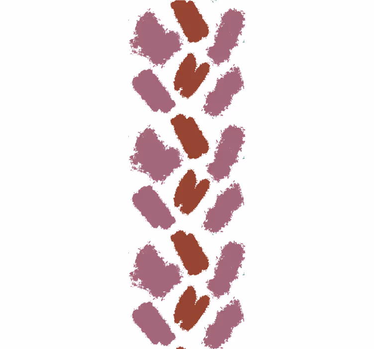 Papier peint abstrait coups de pinceau marron - TenStickers