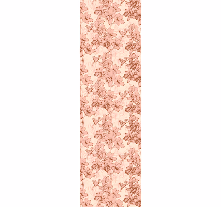 Papier peint floral floral orné - TenStickers