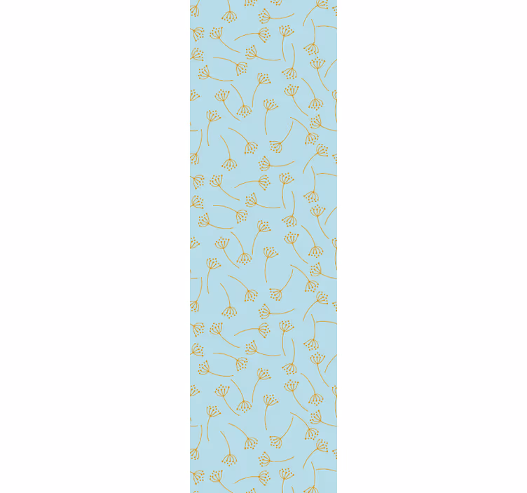 Papier peint floral dessin au trait botanique - TenStickers