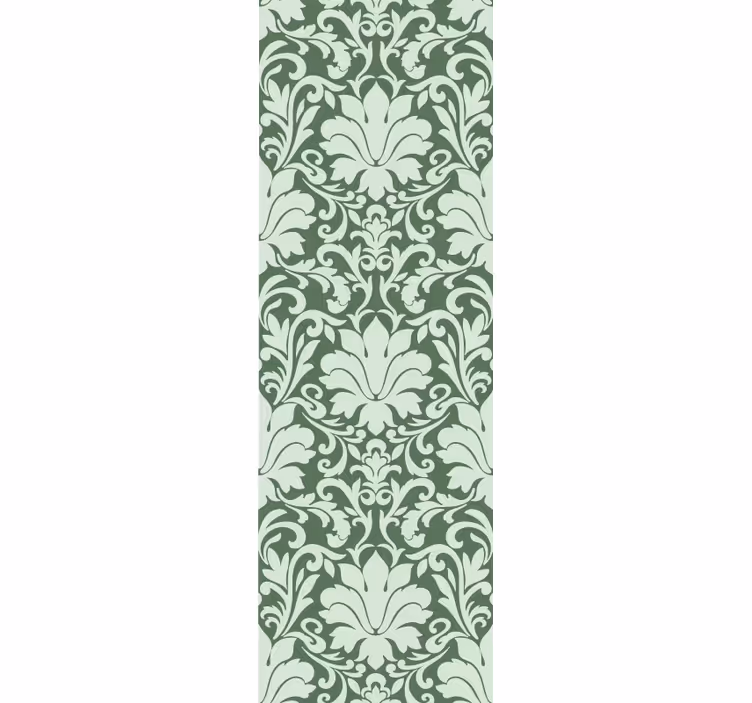 Papier peint fleurs élégant motif de feuillage - TenStickers
