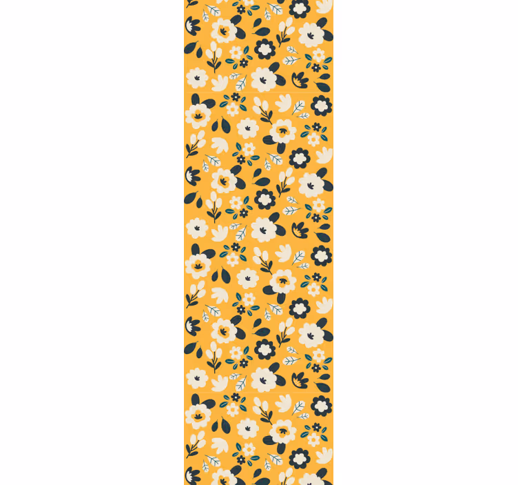 Papier peint floral élément floral de la chambre - TenStickers