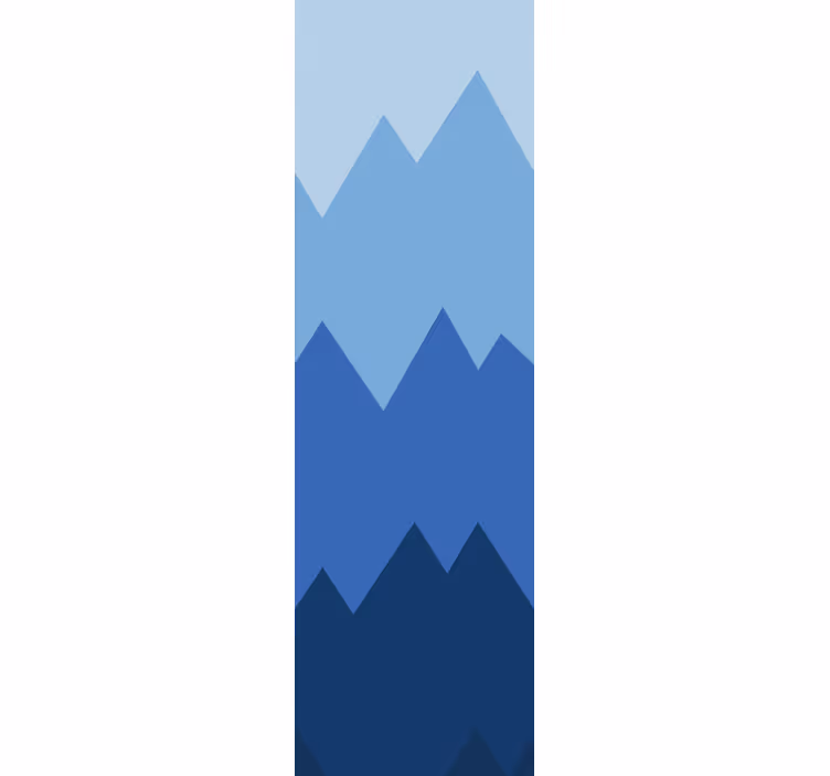 Papier peint géometrique modèle de sommets de montagne - TenStickers