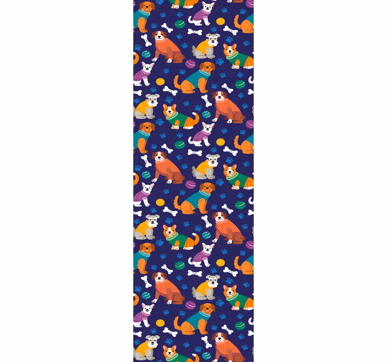 Papier peint animaux modèles d'animaux ludiques - TenStickers