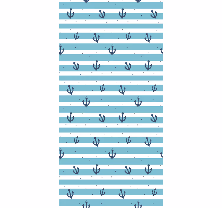 Papier peint rayures motif à rayures nautiques - TenStickers