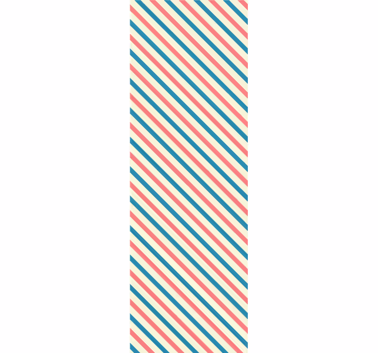 Papier peint rayures motif à rayures diagonales - TenStickers
