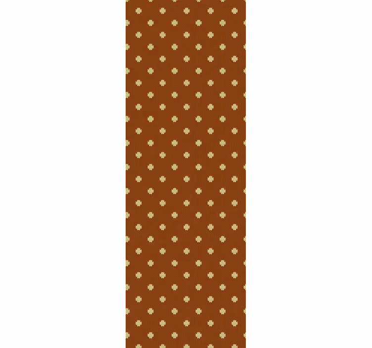 Papier peint bureau motif de croix marron - TenStickers
