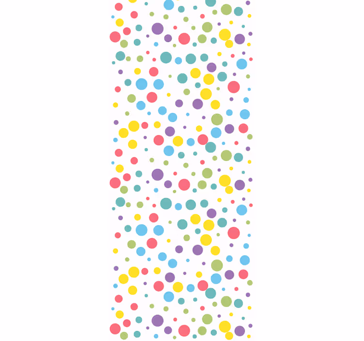 Papier peint cercles explosion à pois - TenStickers