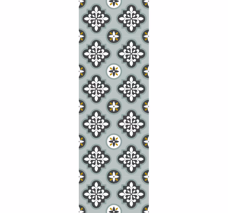 Papier peint ornemental motif de fleurs orné - TenStickers