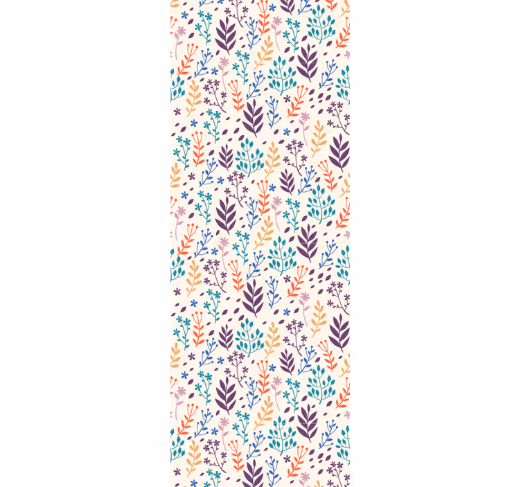 Papier peint feuilles motifs de feuillages d'automne - TenStickers