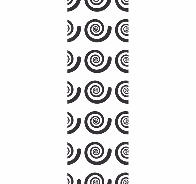 Papier peint géometrique motif en spirale - TenStickers