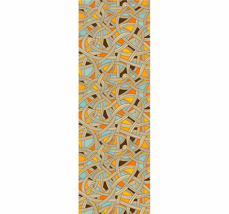 Papier peint géometrique entrelacs complexes - TenStickers
