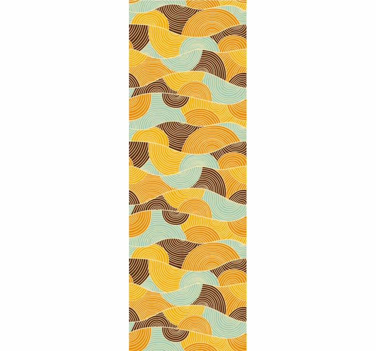 Papier peint géometrique vagues géométriques - TenStickers