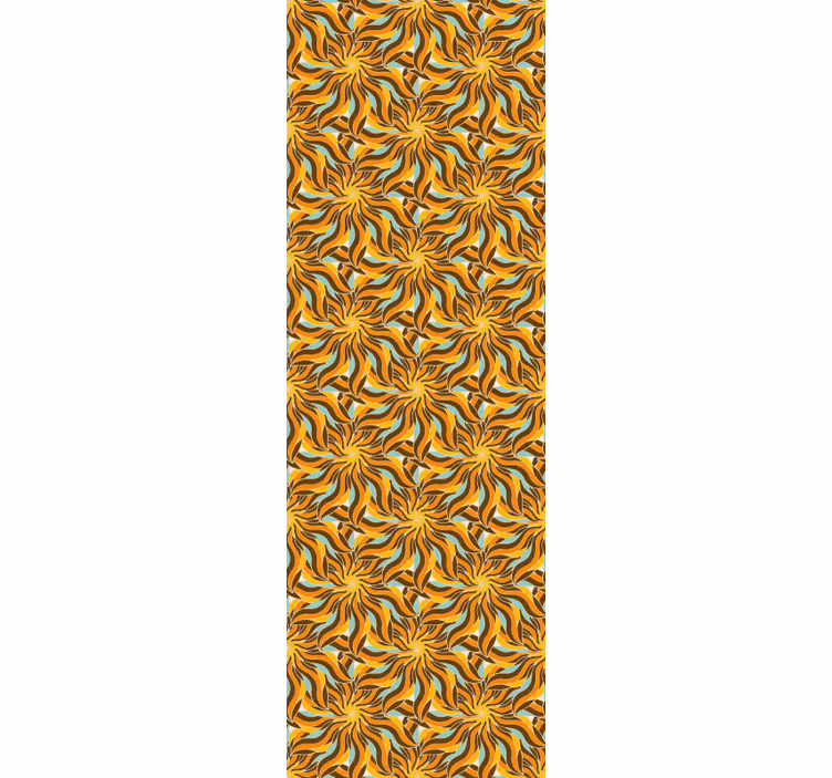 Papier peint géometrique motifs de tourbillons complexes - TenStickers