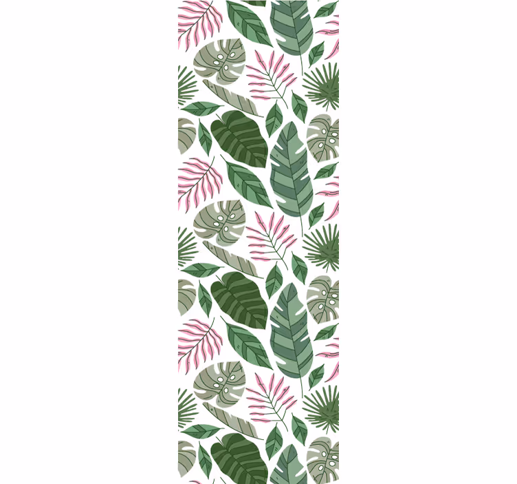 Papier peint nature motifs botaniques feuillus - TenStickers