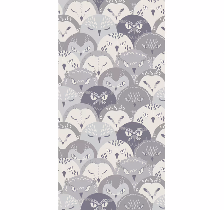 Papier peint oiseaux motif de chat - TenStickers