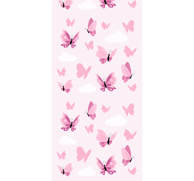 Papier peint papillon papillons flottants - TenStickers