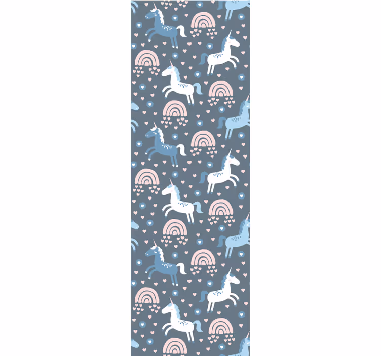 Papier peint animaux motif arc-en-ciel girafe - TenStickers
