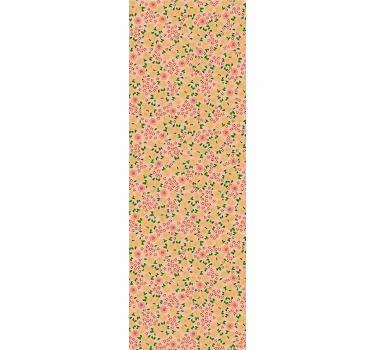 Papier peint fleur Joli  floral ton pêche - TenStickers