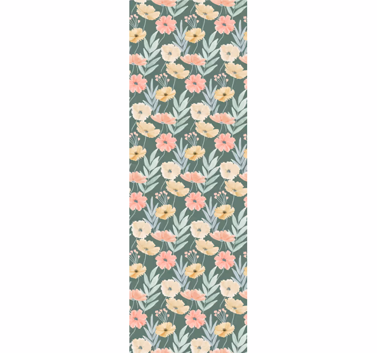 Papier peint floral imprimé floral - TenStickers