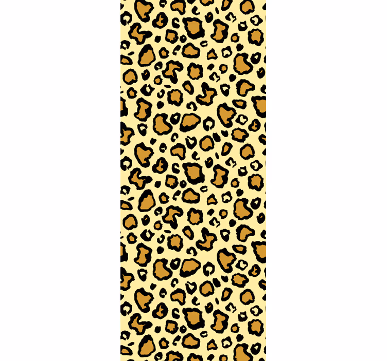 Papier peint léopard motif jaune classique - TenStickers