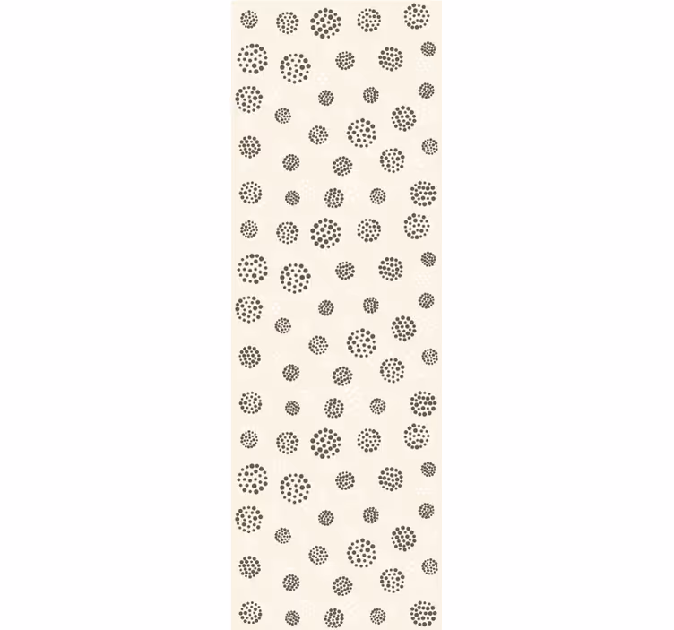Papier peint cercles thème de motif de points - TenStickers