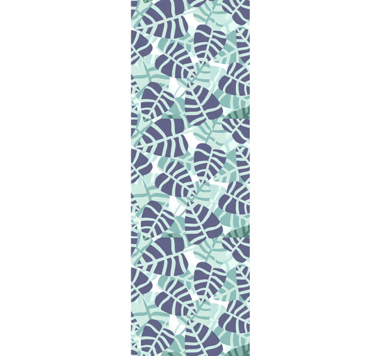 Papier peint feuilles mosaïque de monstera - TenStickers