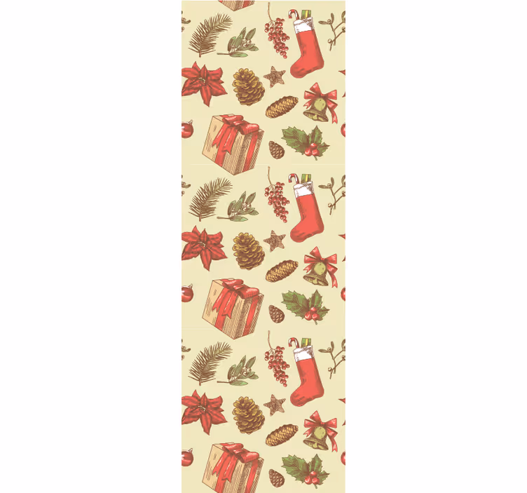 Papier peint noel conception festive de noël - TenStickers