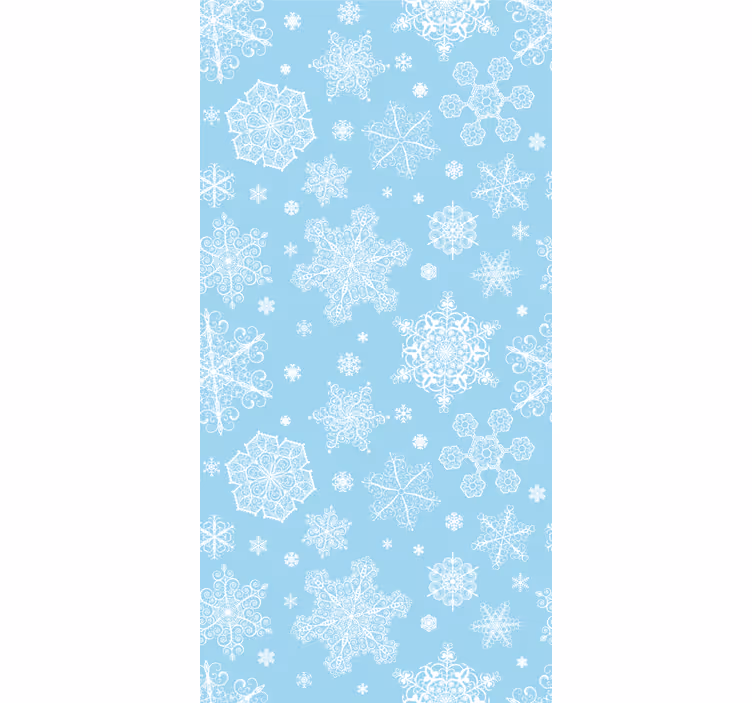 Papier peint noel élégance du flocon de neige - TenStickers