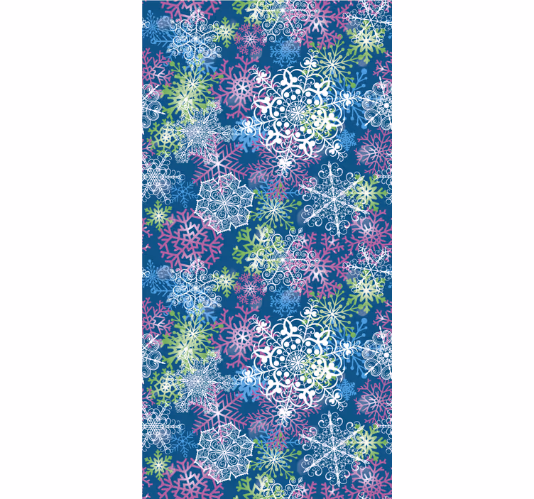 Papier peint noel ensemble de flocon de neige - TenStickers