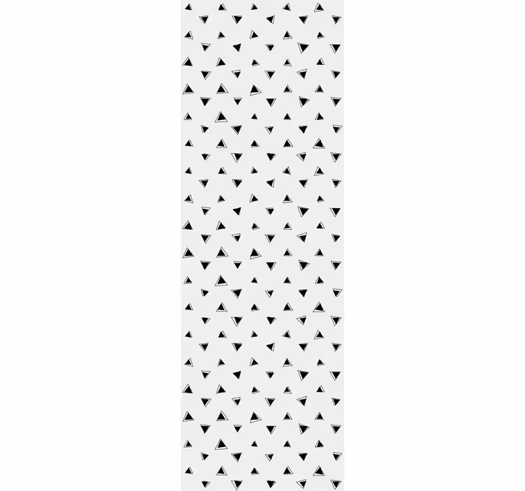 Papier peint géometrique motif noir et blanc - TenStickers
