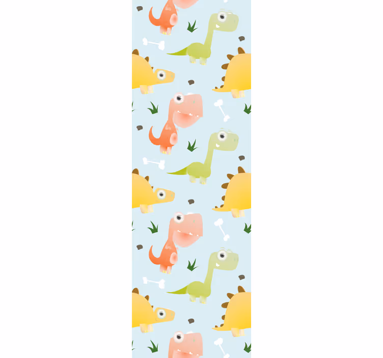 Papier peint dinosaures motifs de dinosaures ludiques - TenStickers