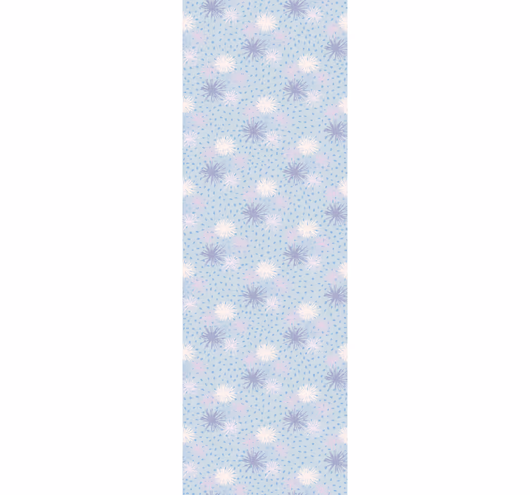 Papier peint fleur Pissenlit avec des gouttes d'eau - TenStickers