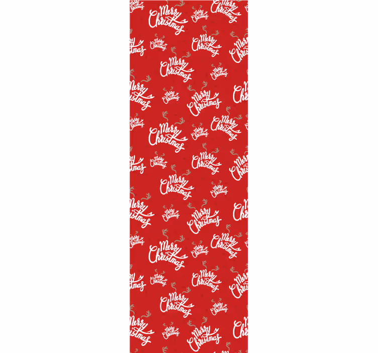 Papier peint noel motif de script festif - TenStickers