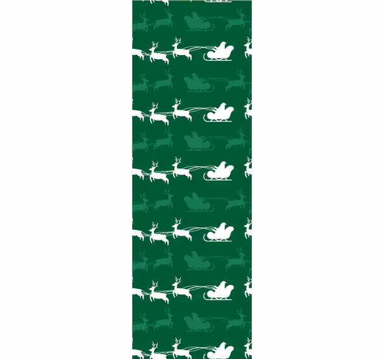 Papier peint noel motif de traîneau de vacances - TenStickers