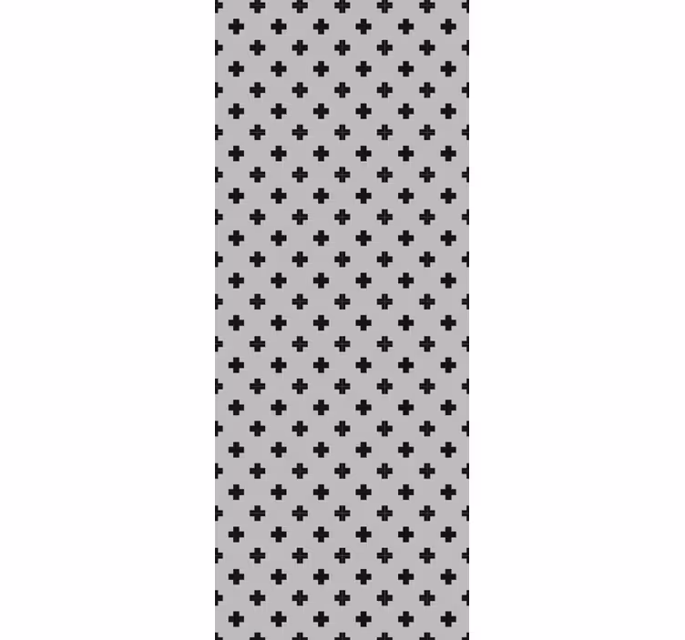 Papier peint géométrique motif en croix - TenStickers