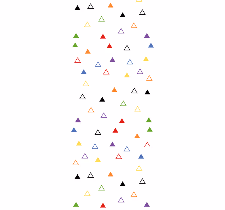 Papier peint géometrique motif triangulaire coloré - TenStickers