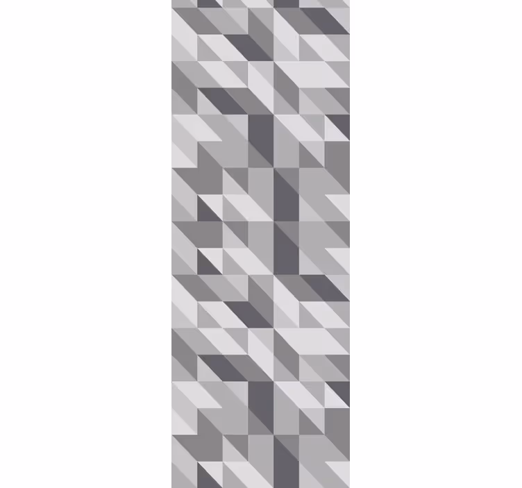 Papier peint salon Carrés géométriques gris clair - TenStickers