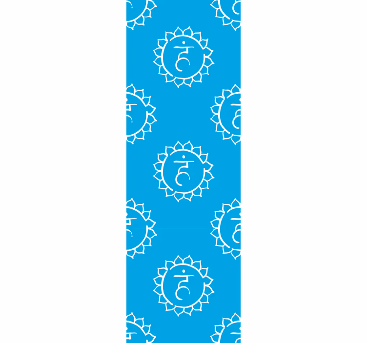 Papier peint ornemental rayon de soleil orné - TenStickers
