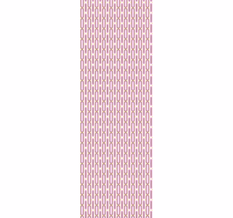 Papier peint vintage Forme géométrique rose des années 70 - TenStickers