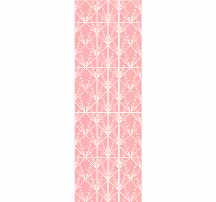 Papier peint moderne motif géométrique rose - TenStickers